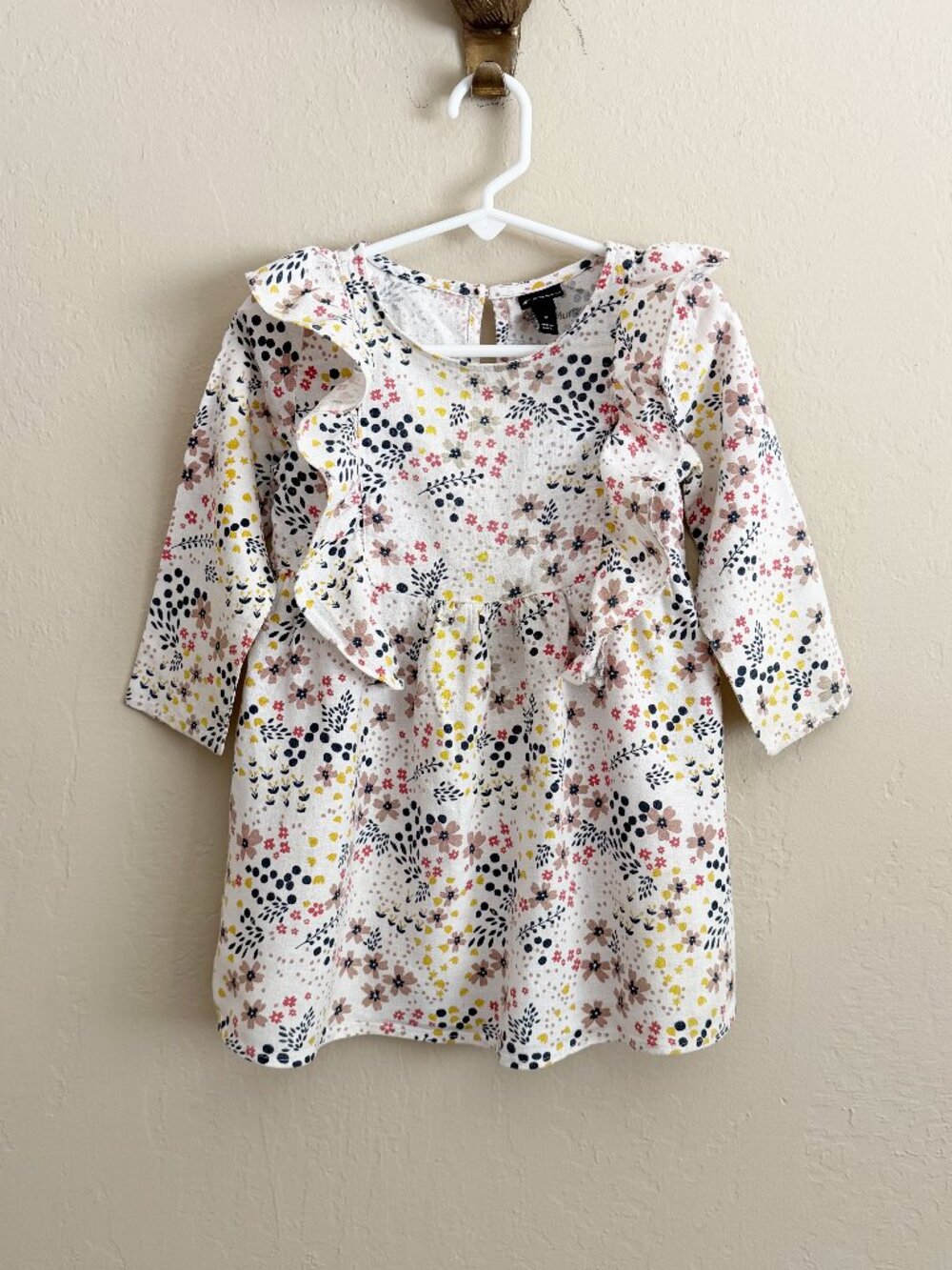 Art Class Ruffled Floral Dress • 2T